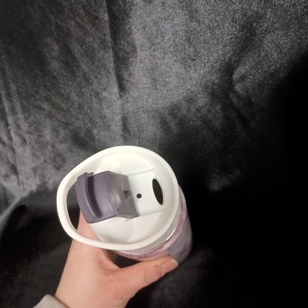 White and Purple Bath & Body Bottle with Windmill Design - Picture 6 of 16